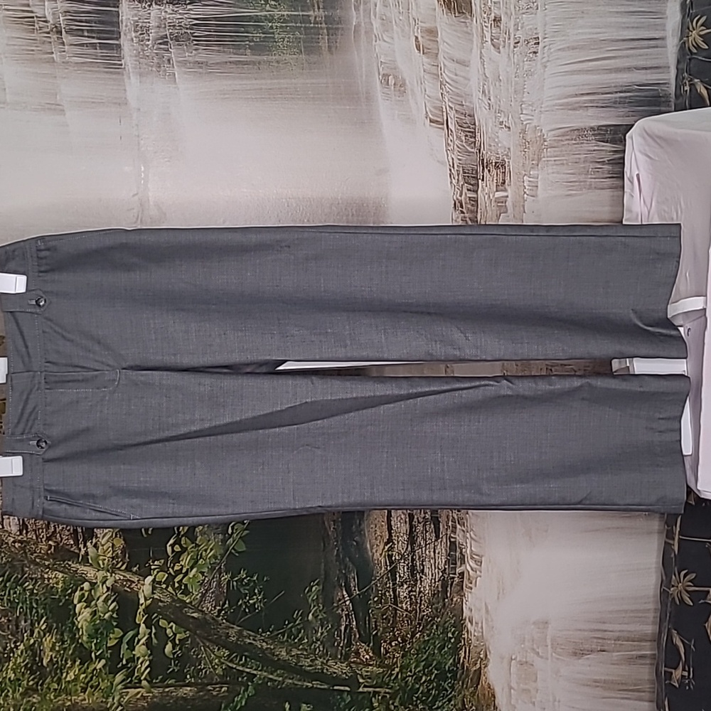 Ann Taylor Womens size 6 signature fit charcoal black gray dress pants